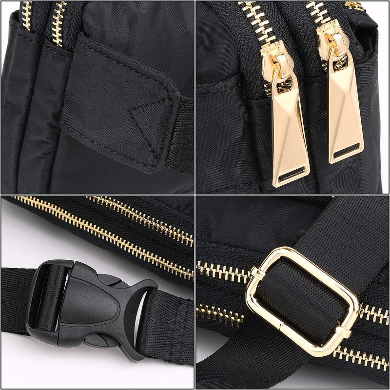 UTO Fanny Pack for Women Crossbody Trendy Fashion Belt Purse Chest Waist Hip Bumbag for Outdoor Shopping Travel Hiking - Image 5